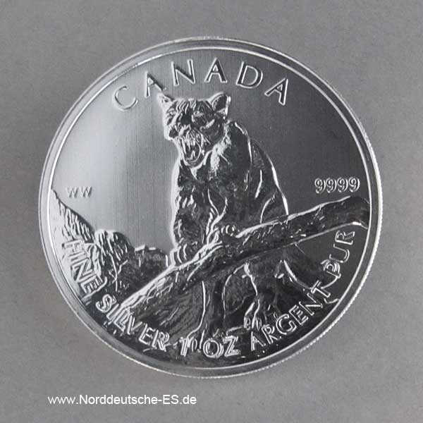 Kanada 1 oz Puma 2012 Silbermünze