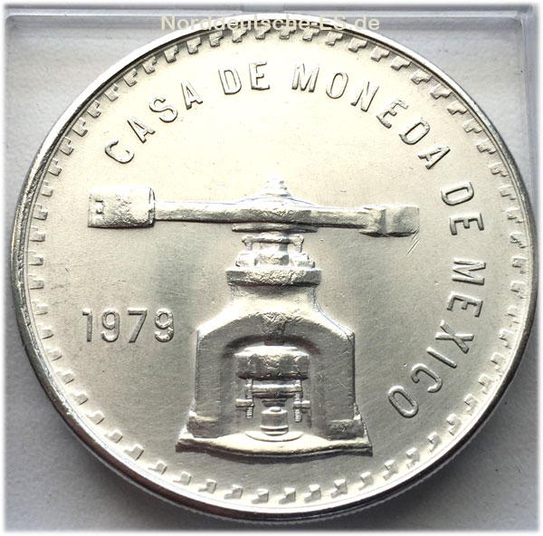 Mexiko Casa De Moneda 1979 1 Troy Unze Feinsilber