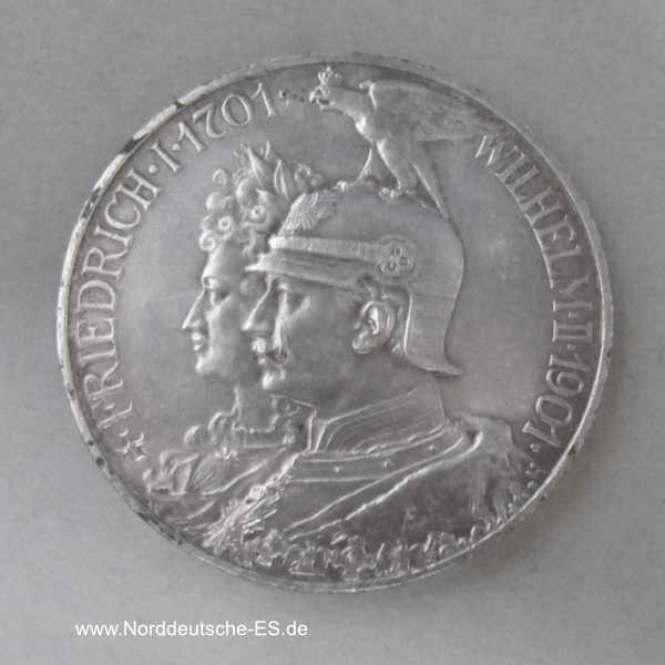 Deutsches Reich 5 Mark Friedrich I Wilhelm II 1901 Gedenkmünze