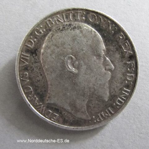 England Two Shillings One Florin 1906 Edward VII