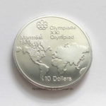 Kanada 10 Dollars 1976 Montreal Silbermuenze 925/1000