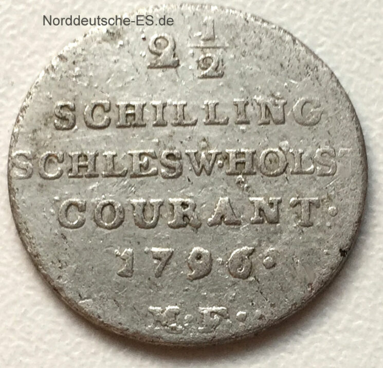 Koenigliche Linie Schleswig Holstein 2 1_2 Schilling Courant 1796