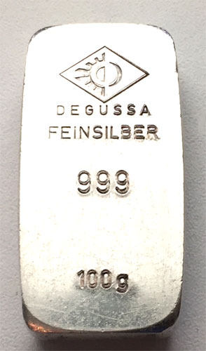 Feinsilber-999-Degussa-100g-