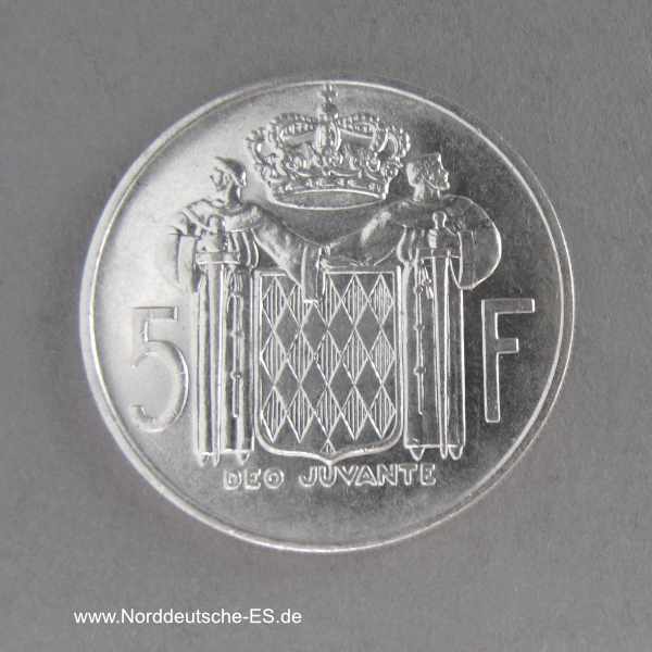 Monaco 5 Francs 1966 Rainier III