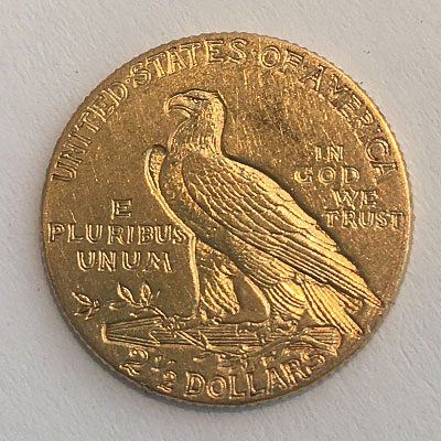 Goldmünze USA 2_5 Dollar Quarter-Eagle, Indian Head 1912