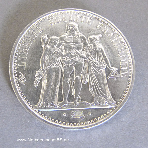 Frankreich 10 Francs Silbermünze 1965-1973 Herkules Gruppe