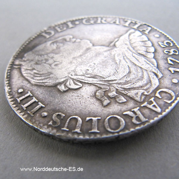 Mexiko 8 Reales 1783 Carolus III Silbermünze