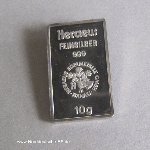 Silberbarren-10g-Heraeus-9999-Feinsilber