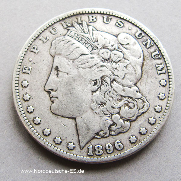 USA Morgan Dollar 1896 Silbermünze One Dollar