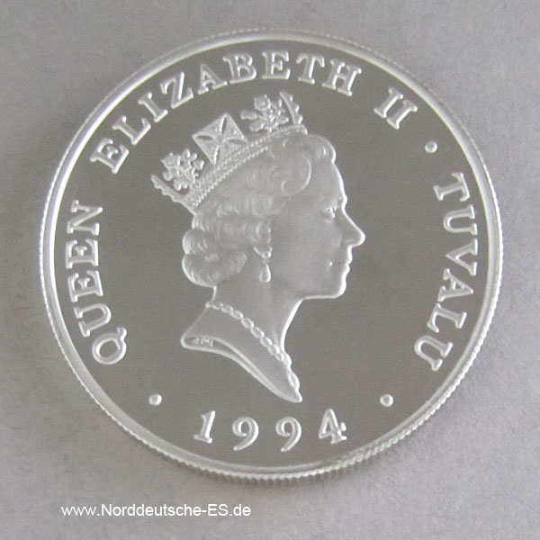 Tuvalu 1994 Gabelschwanzseekuh 20 Dollars Silber