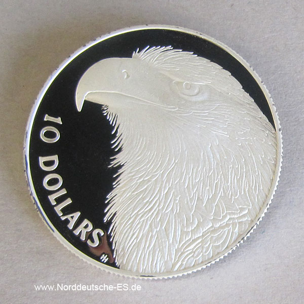 Australien 10 Dollars 1994 Endangered Wildlife Adler Silber