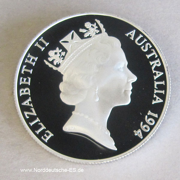Australien 10 Dollars 1994 Endangered Wildlife Adler Silber