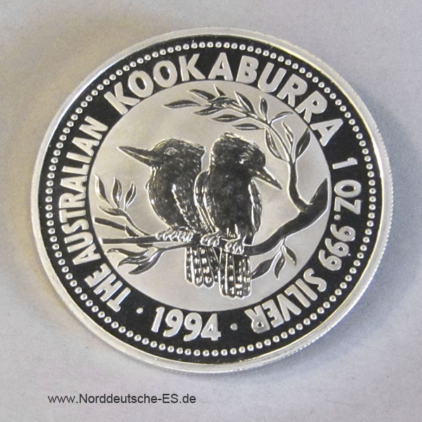 Kookaburra 1 oz Silbermünze 1994