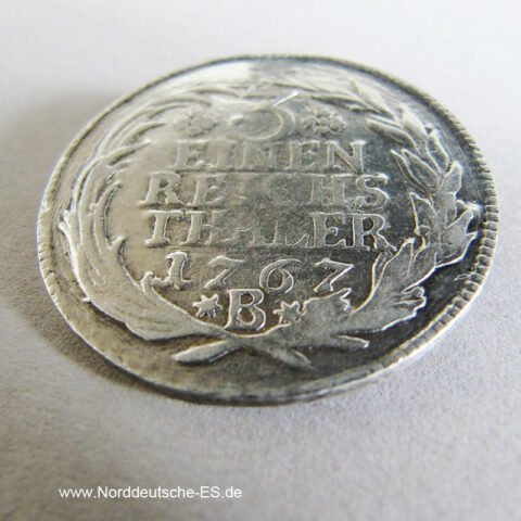1_3 Taler 1767 B Brandenburg-Preussen Friedrich II 1740-1786