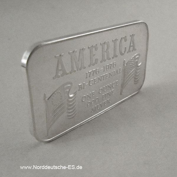 USA Silberbarren 1 oz 1776-1976 Bi-centenial 999 Fine Silver