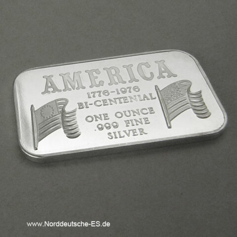 USA Silberbarren 1 oz 1776-1976 Bi-centenial 999 Fine Silver