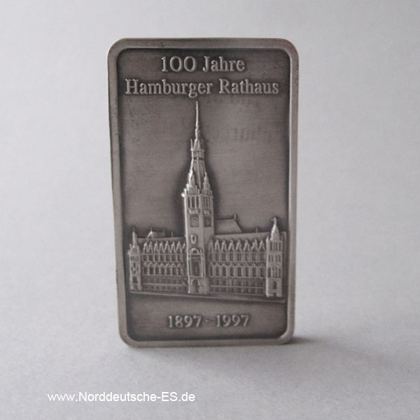 Silberbarren 50g Sonderedition 100 Jahre Hamburger Rathaus