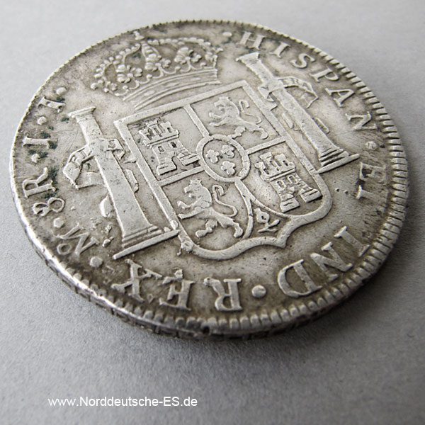 Mexiko 8 Reales Silbermünze Ferdinand VII 1815