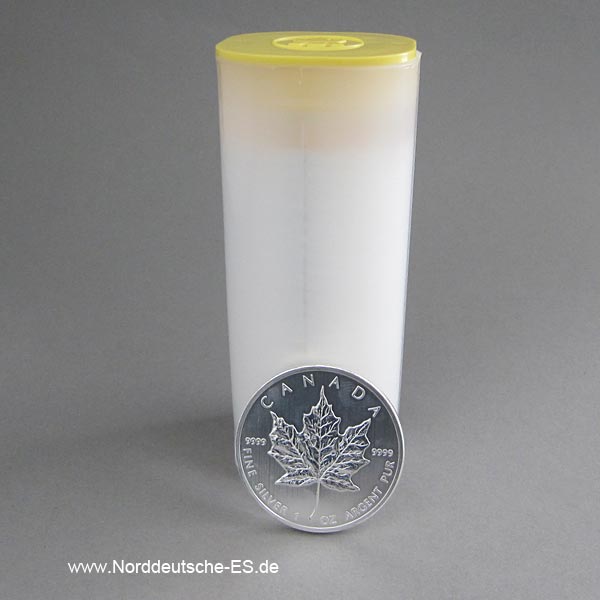 Kanada Maple Leaf Silbermünze 1 oz in 25er Tube