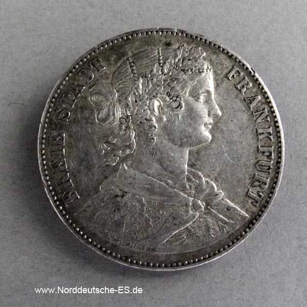 1 Vereinsthaler Silbermünze 1860 Frankfurt