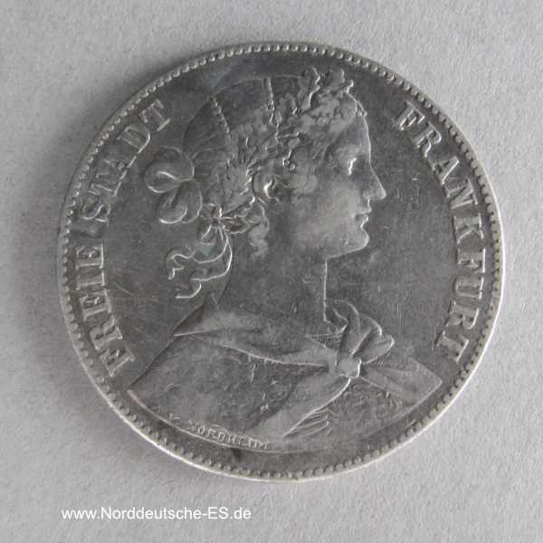1 Vereinsthaler Silbermünze 1860 Frankfurt