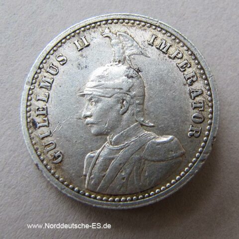Deutsch Ostafrika 1_4 Rupie Silber Wilhelm II 1904-1914 A