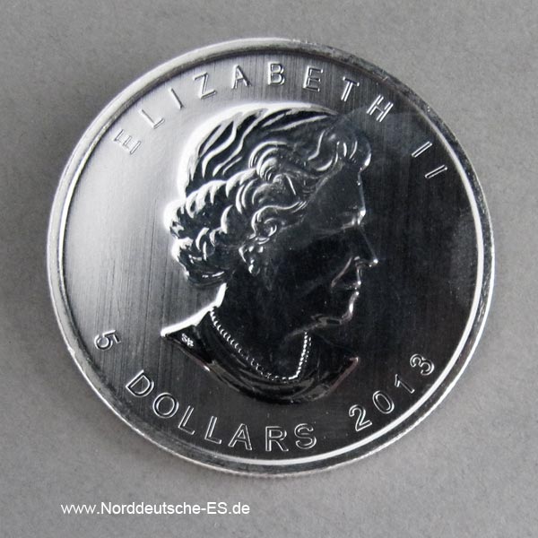 Kanada 1 oz Silber 2013 Bison 5 Dollar