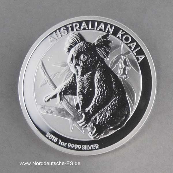 Australien 1 oz Koala Silbermünze 2018