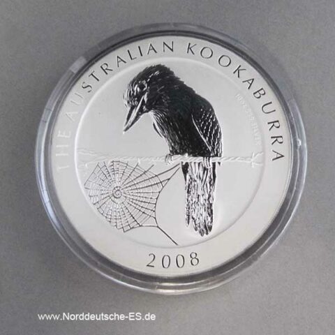 Australien 10 oz Kookaburra Silber 2008