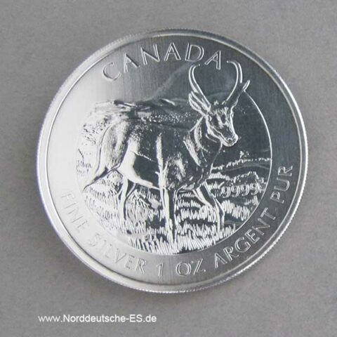 Kanada 1 oz Silber Antilope Wildlife Serie 2013