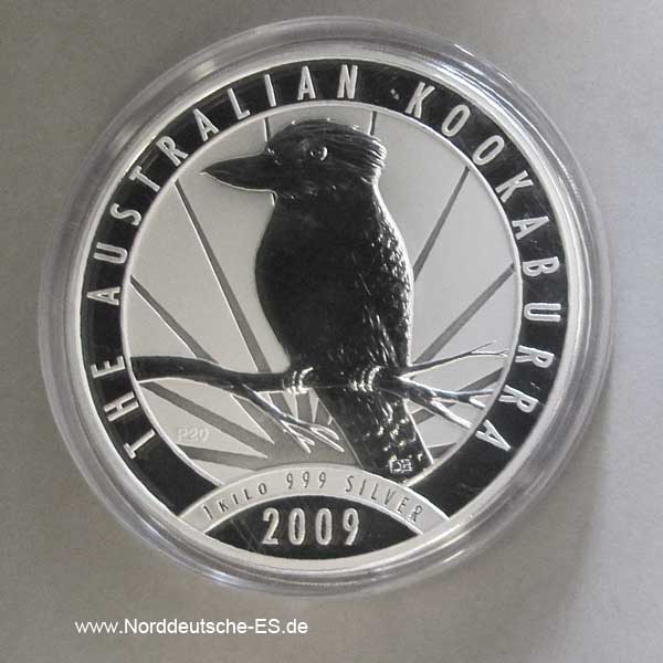 Silbermünze 1 Kilo Kookaburra 2009