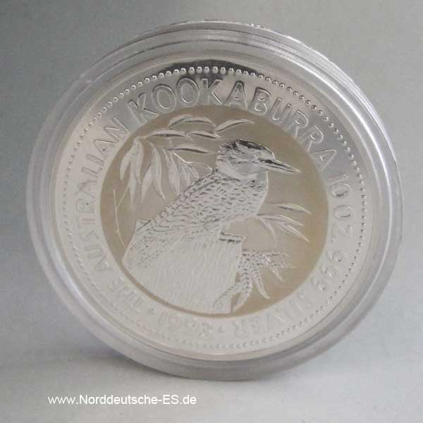 Australien Kookaburra 10 OZ Silber 1993