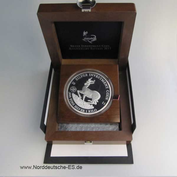 Malawi 1 Kilo Silber Investment Coin Anniversary Edition 2011