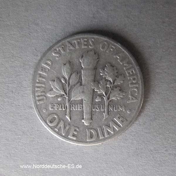 One Dime Roosevelt Silber