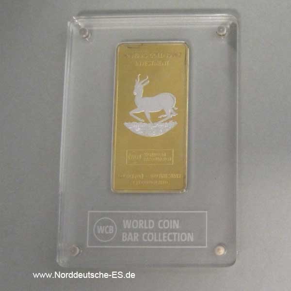 World Coin Bar Silber 2011 Springbock