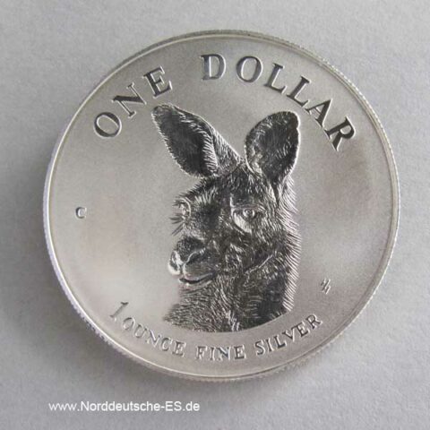Australien Kangaroo 1 oz Silbermünze 1995