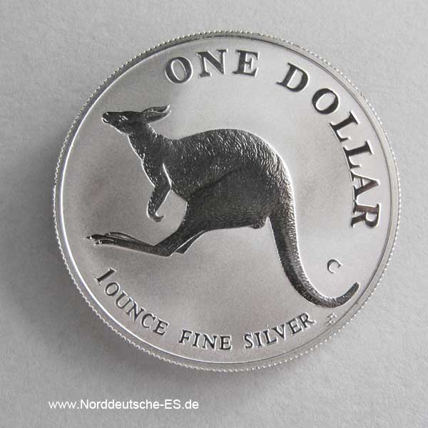 Australien Kangaroo 1 oz Silbermünze 1998