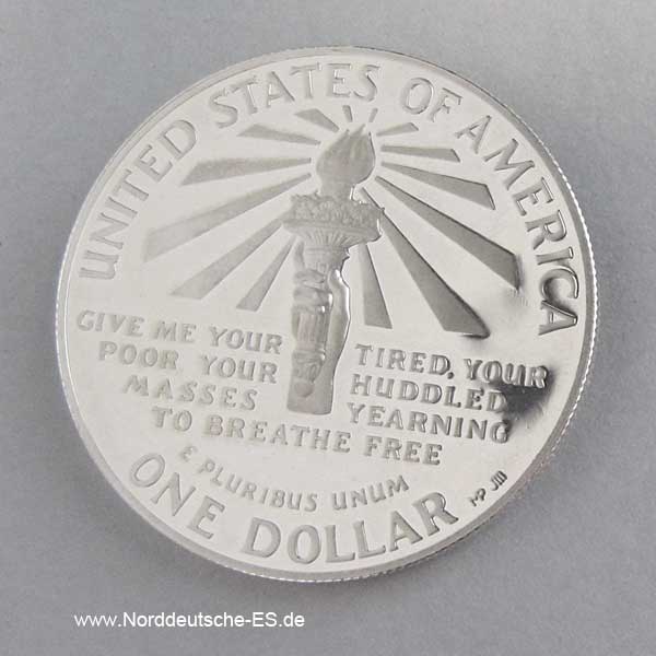 1 Dollar Ellis Island 1986 Freiheitsstatue