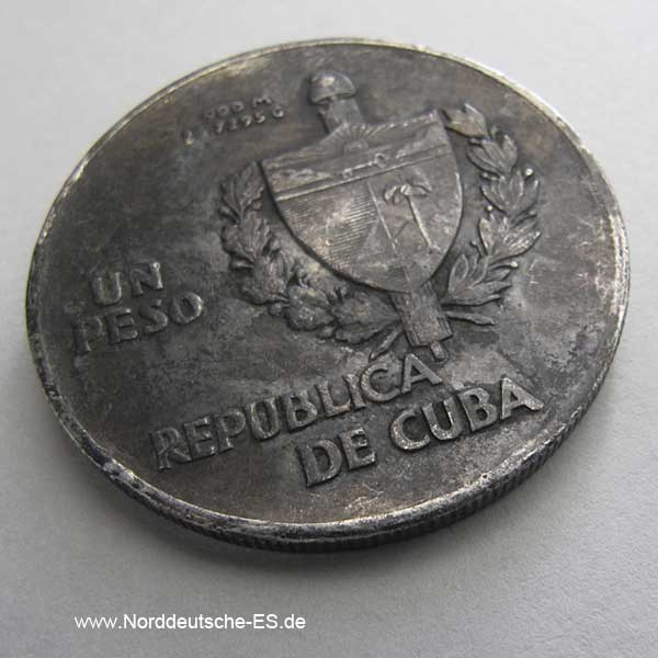 Cuba 1 Peso Silbermünze Kuba 1935 Un Peso