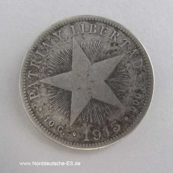 Cuba 40 Centavos 1915-1920
