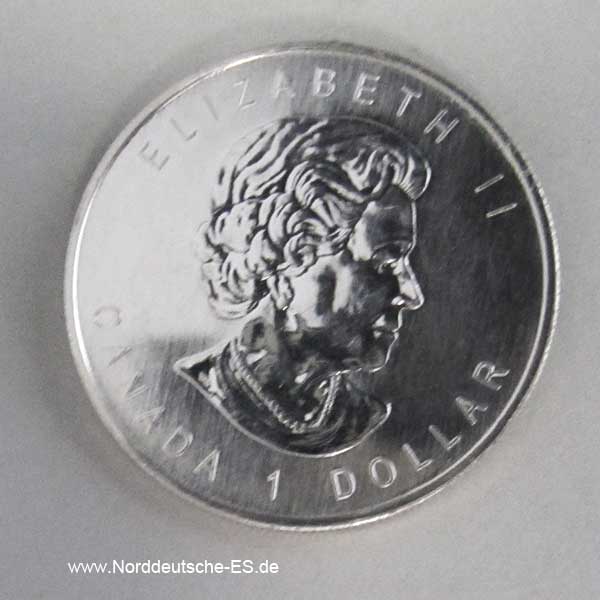 Silbermünze Wolf 1 Dollar 2006