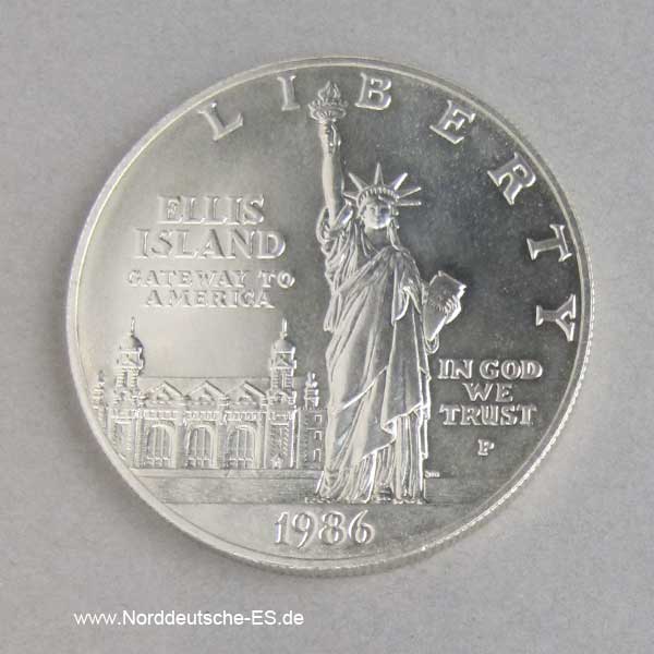 1 Dollar Ellis Island 1986 Liberty
