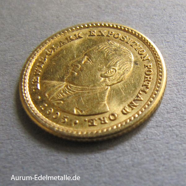 USA 1 Dollar Goldmünze Lewis and Clark 1905