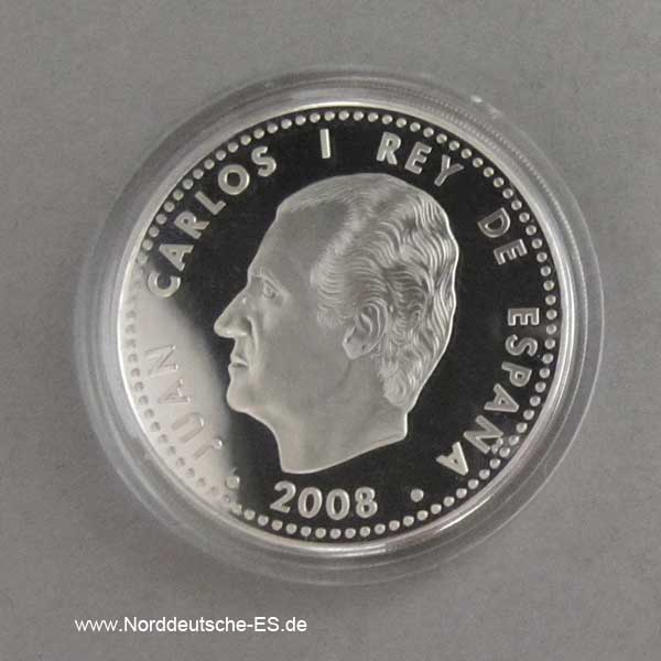 Spanien 10 Euro Alfonso X El Sabio 2008 OVP Zertifikat