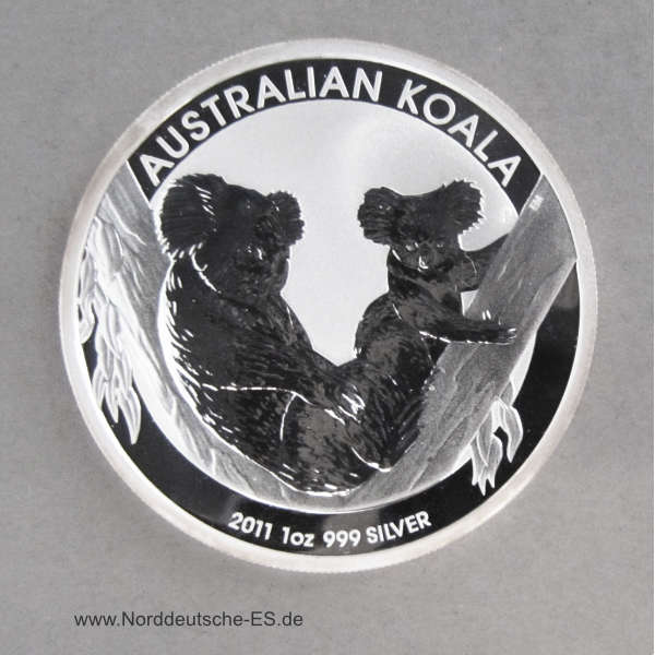 Australien 1 oz Koala Silbermünze 2011