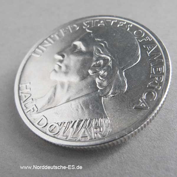 1937 Daniel Boone Half Dollar Silber