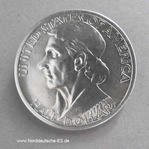 1937 Daniel Boone Half Dollar Silber