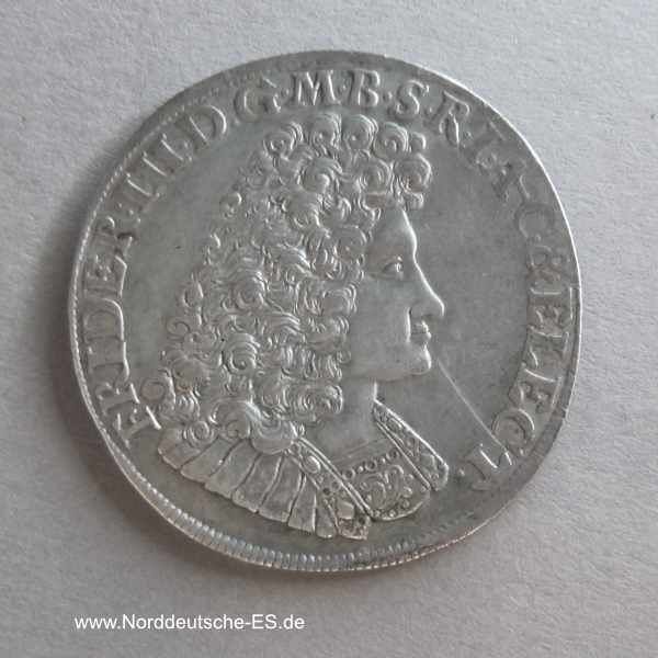 2/3 Taler Friedrich III Kurfürst Brandenburg Preussen Silber 1690