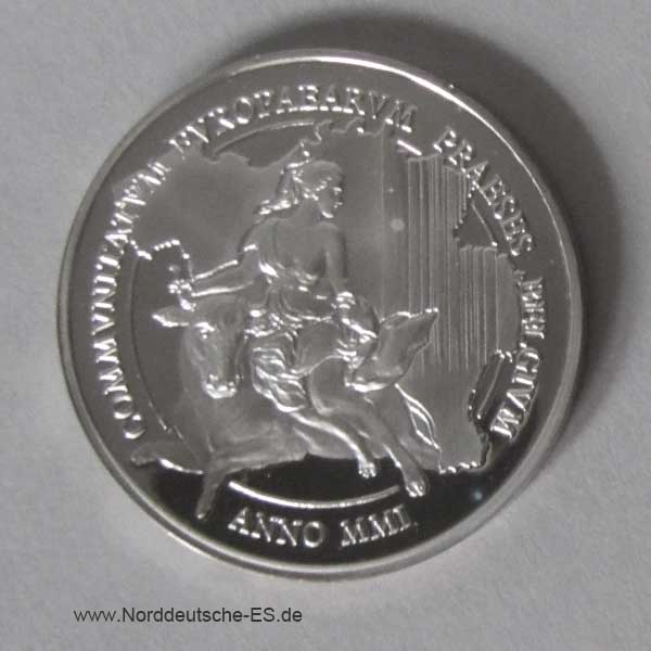 Belgien Silbermünze EU-Präsidentschaft 2001