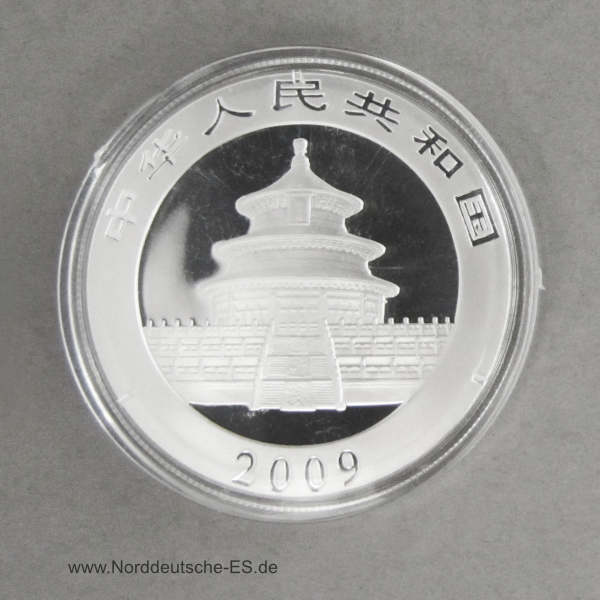 China Panda 1 oz Silber 10 Yuan 2009
